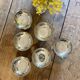 Lot de 6 coupes à dessert vintage en inox