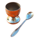 Egg cup and spoon set, President model, Silversmith Jean Couzon