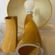 Ceramic table lamp and decorative pot 1980
