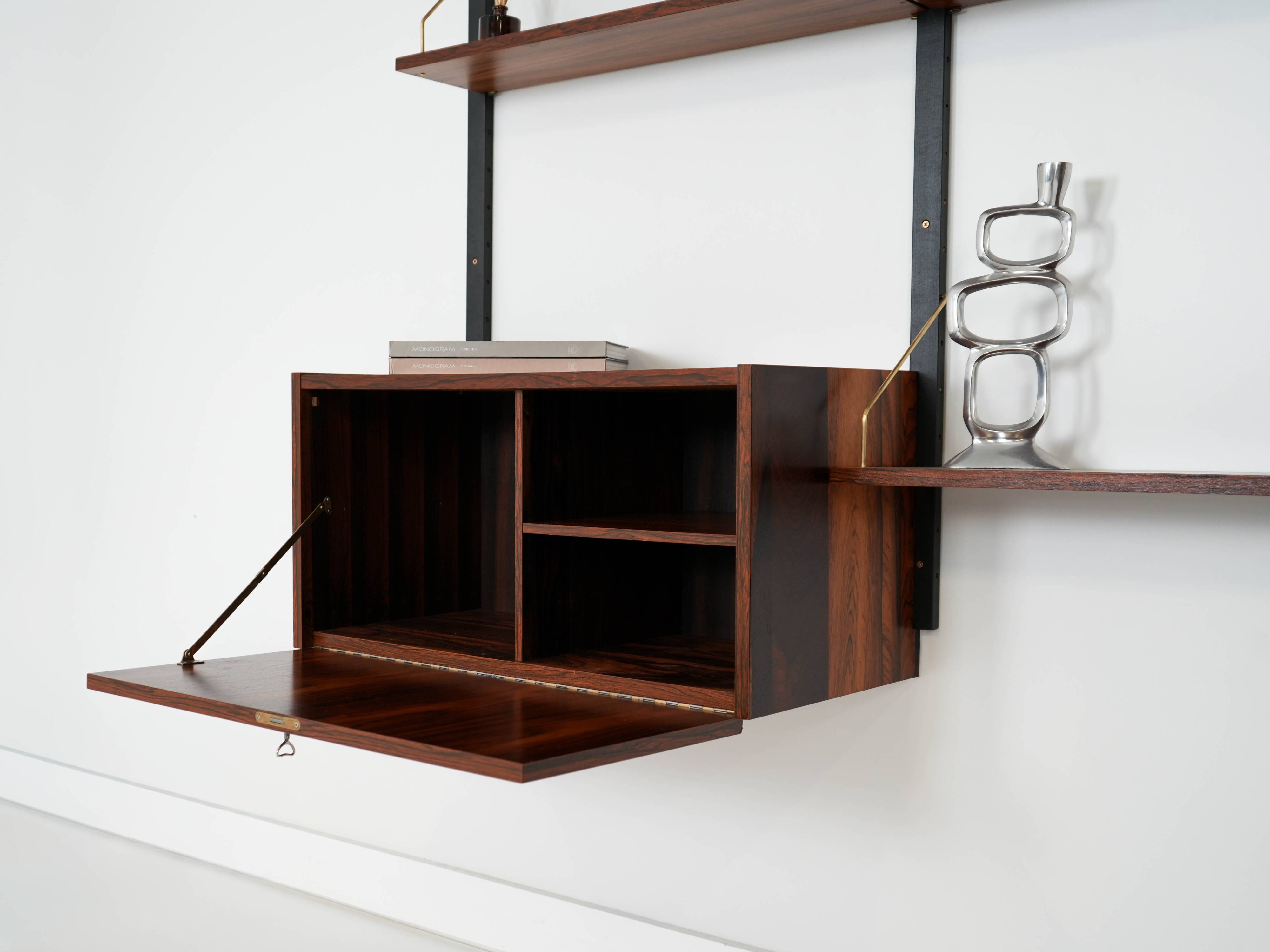 PS System rosewood bookcase, Danish design, 1960s, manufactured by Randers