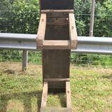 Old small 160 cm carpenter's workbench in solid oak