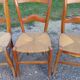6 Old Straw Chairs
