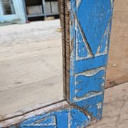 Antique Art Deco mirror in Burmese teak.