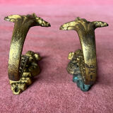 Pair of embraces gilded bronze