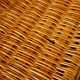 Braided wicker chest bench