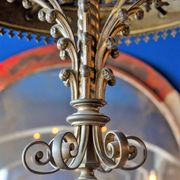 Large Antique Metal Chandelier
