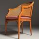 Set of 4 vintage faux bamboo chairs