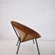 Vintage balloon suede easy chair, 1960s, Hungary