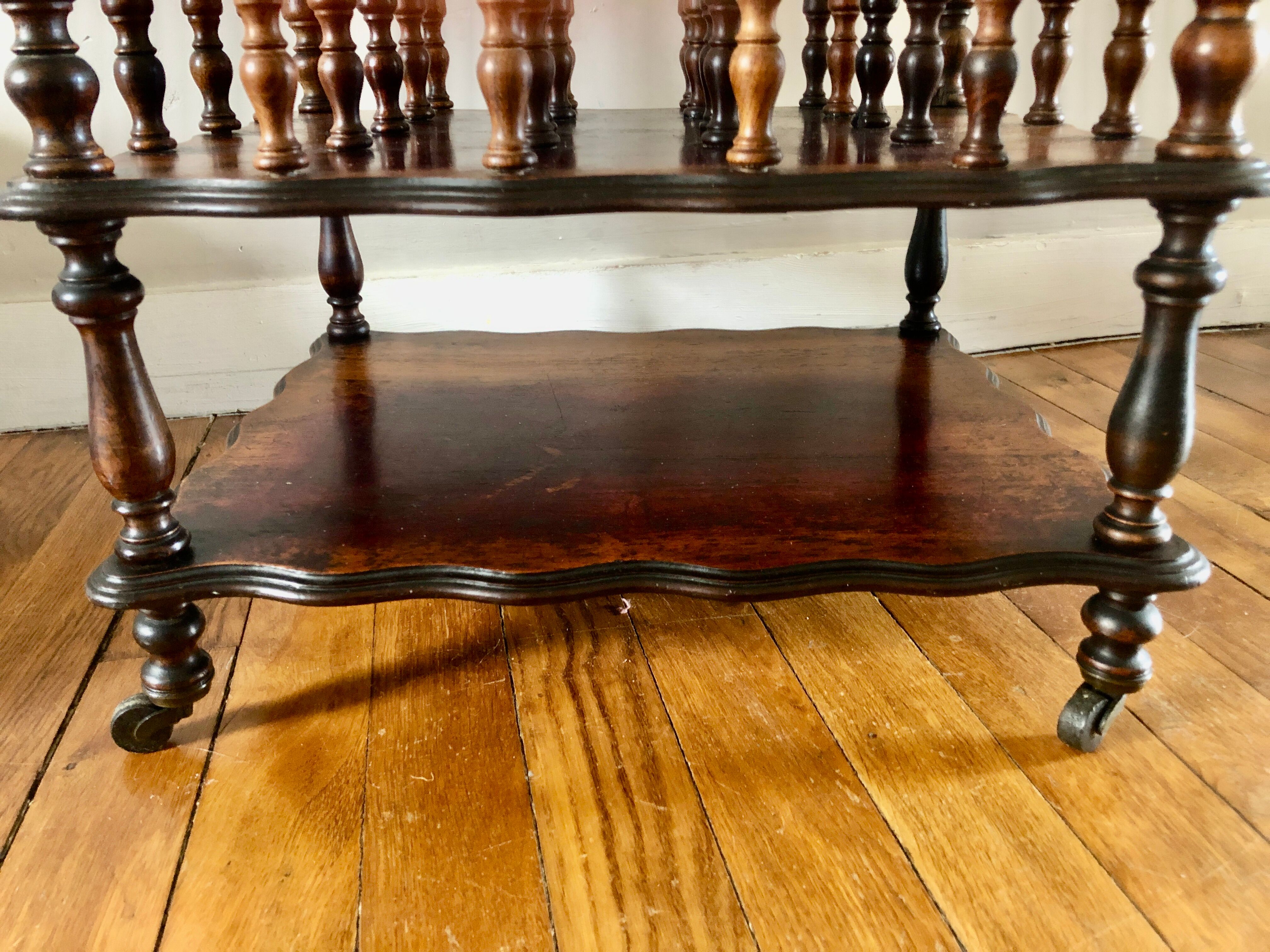 Rosewood music stand from the early 20th century.