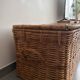 Large vintage wicker trunk