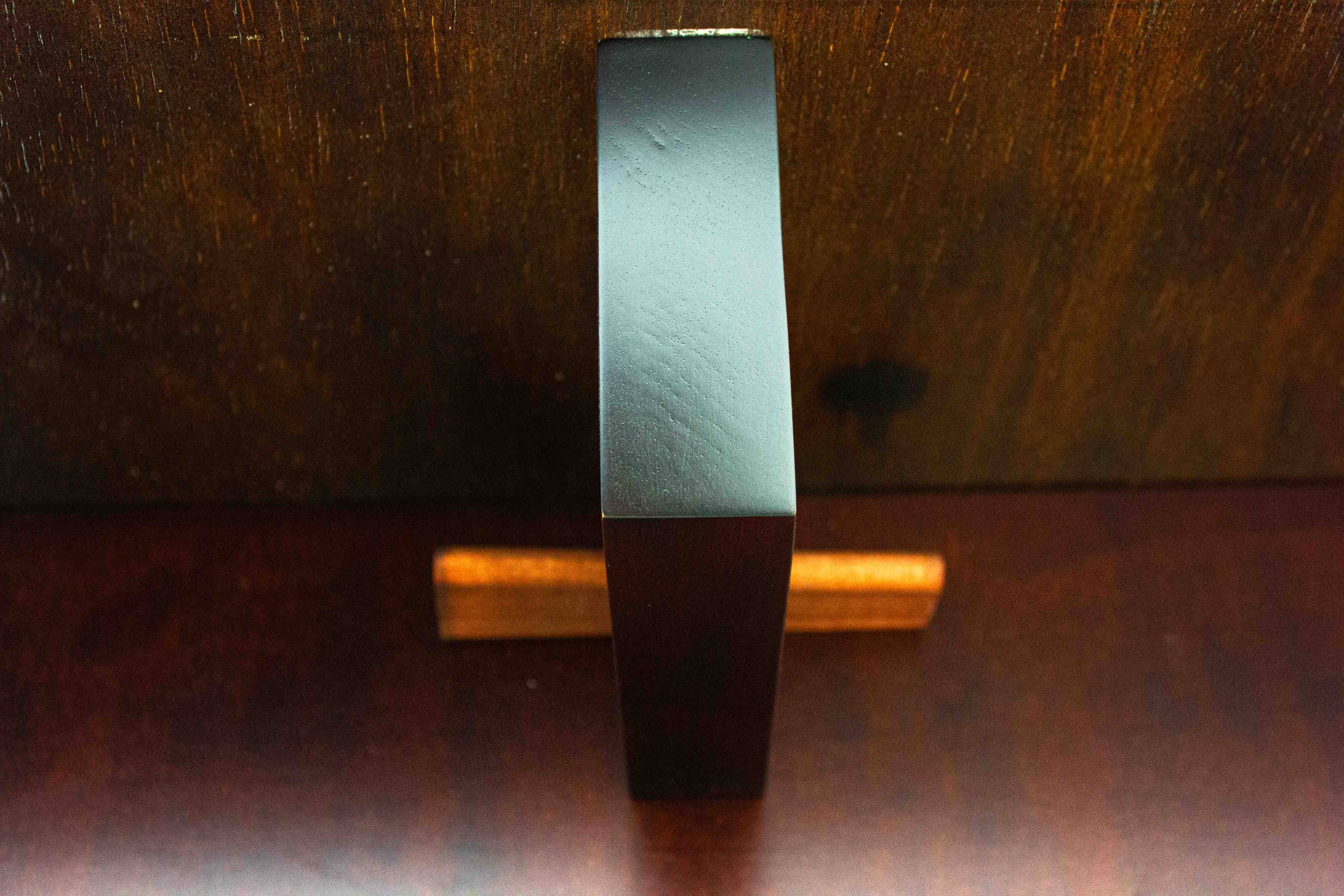 Large bamboo & wengé coffee table by Axel Vervoordt, 1980s