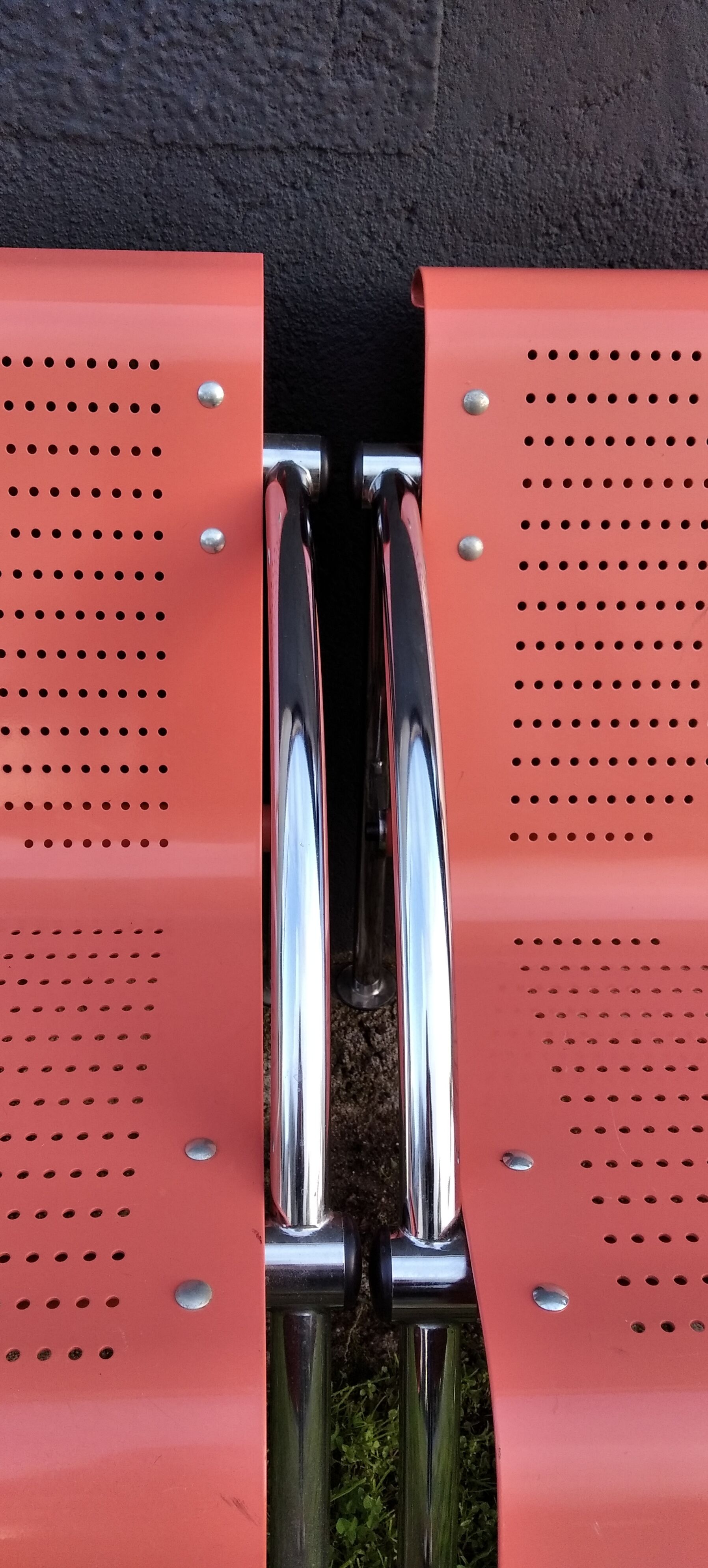 Metal waiting chairs