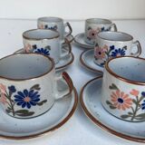 Vintage sandstone coffee cups
