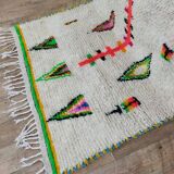 Handmade wool Berber rug 260x135 cm