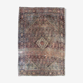 Tapis ancien persan senneh fait main 130cm x 198cm 1920s