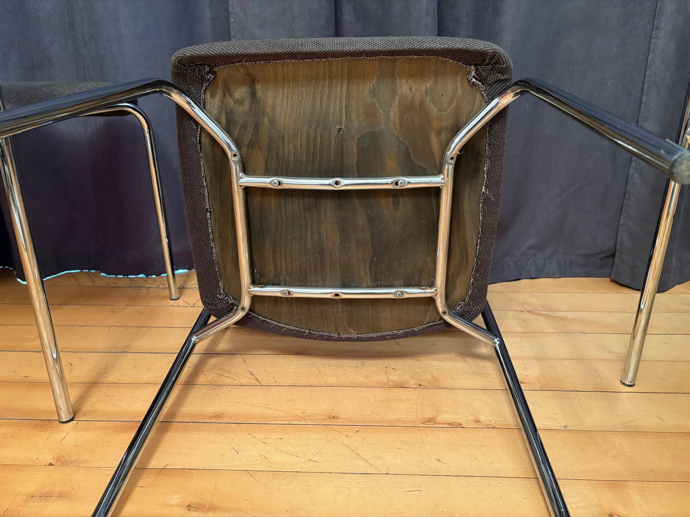 Set of four chairs, 1980s