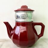 Set 12 coffee cups and vintage coffee maker
