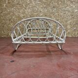 Vintage rattan bed - 1960s - Bohemian charm