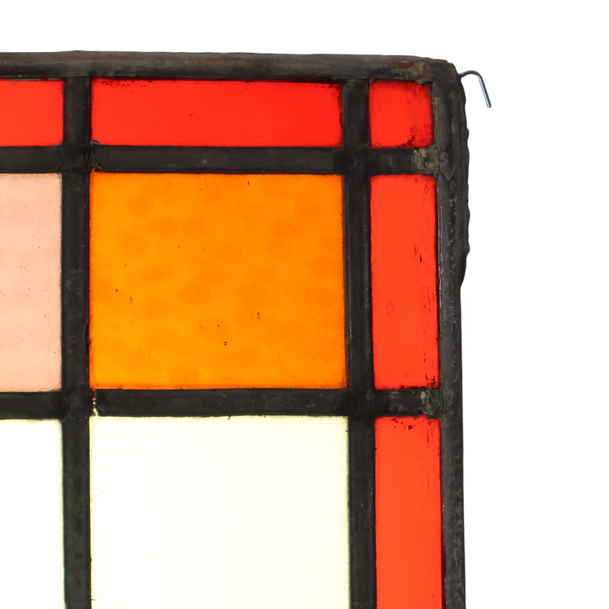 Colorful Amsterdam School Stained Glass Window – Art Deco