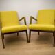 Fauteuils en hêtre type 300-138 de l'usine de meubles Bystrzyckie, années 1960, lot de 2