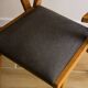 Pair of grey wooden Scandinavian chairs