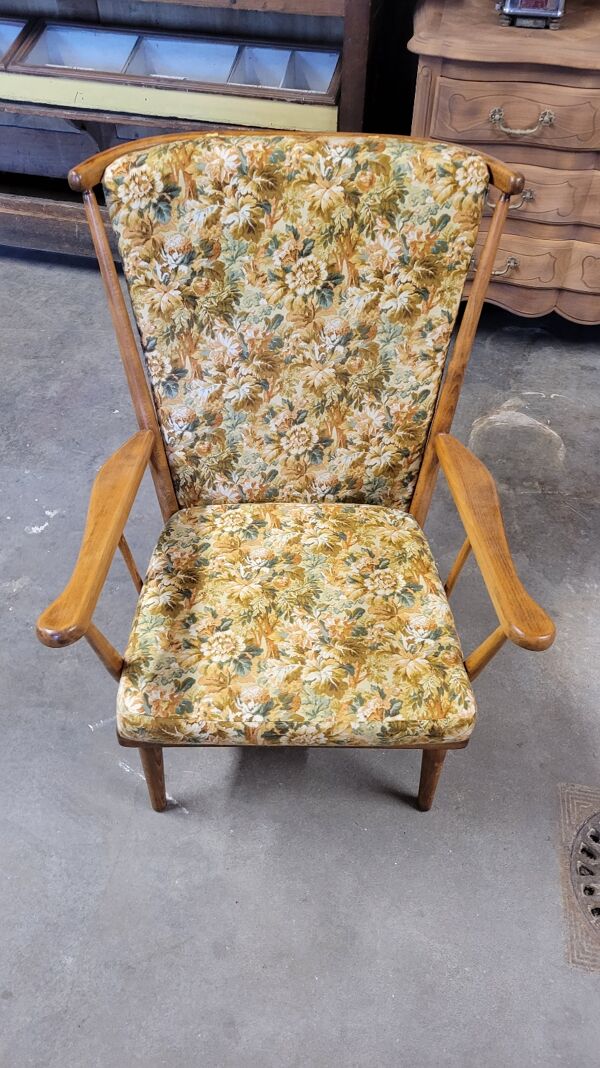 Fauteuil baumann modèle éventail 1950 vintage