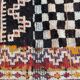 Moroccan handmade antique tribal rug 124x142 cm