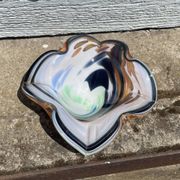 Blown glass ashtray tray