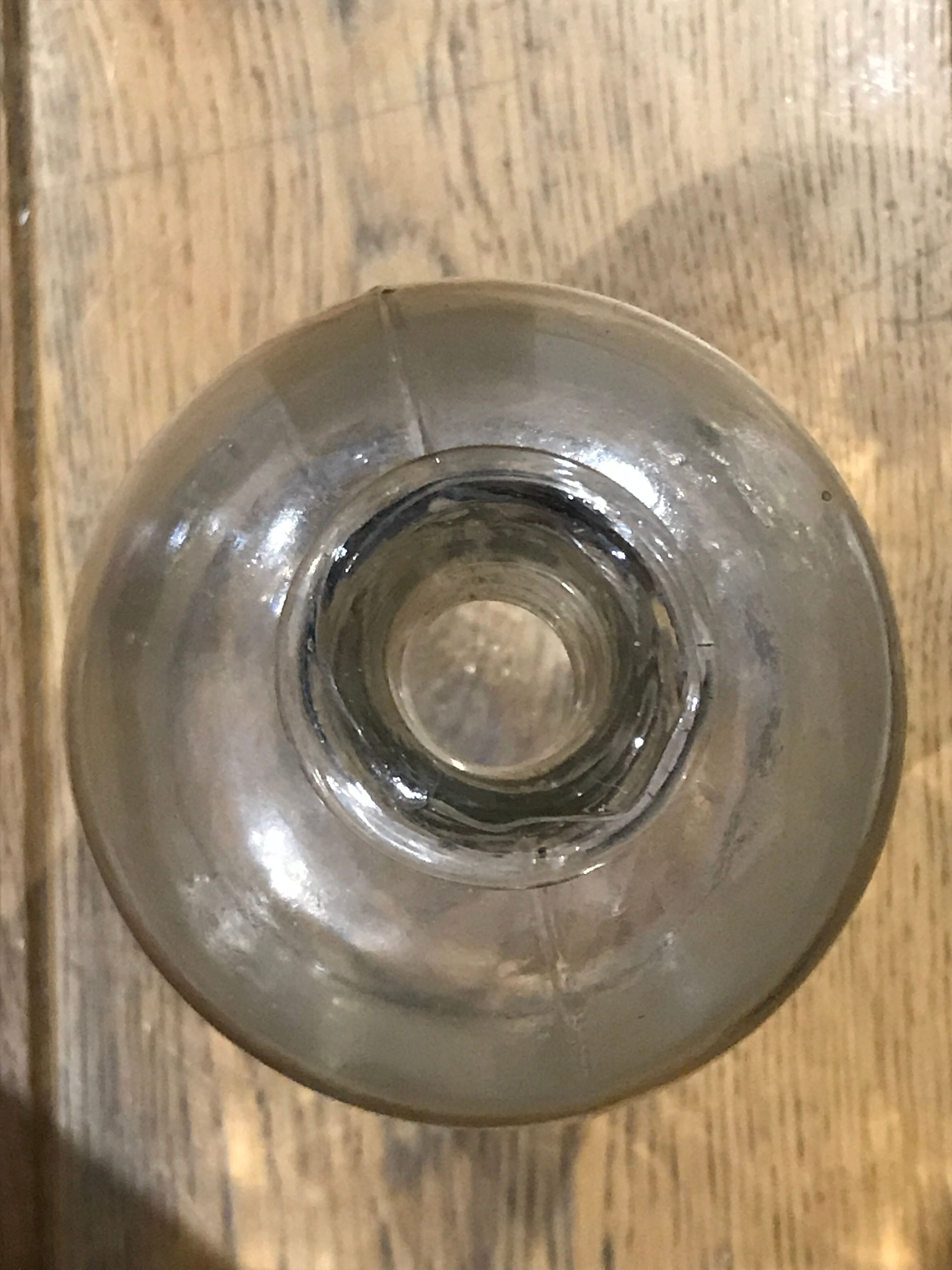 Large bottle pharmacy white glass