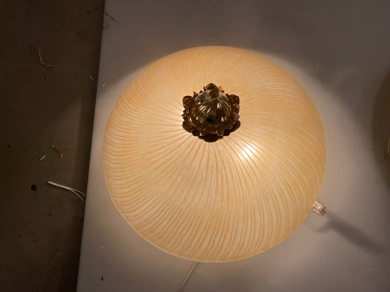 Lot de 2 plafonniers vénitiens en verre de Murano