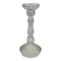 Bougeoir vintage en verre pressé torsadé