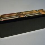 Resin hourglass with inclusion 1970s