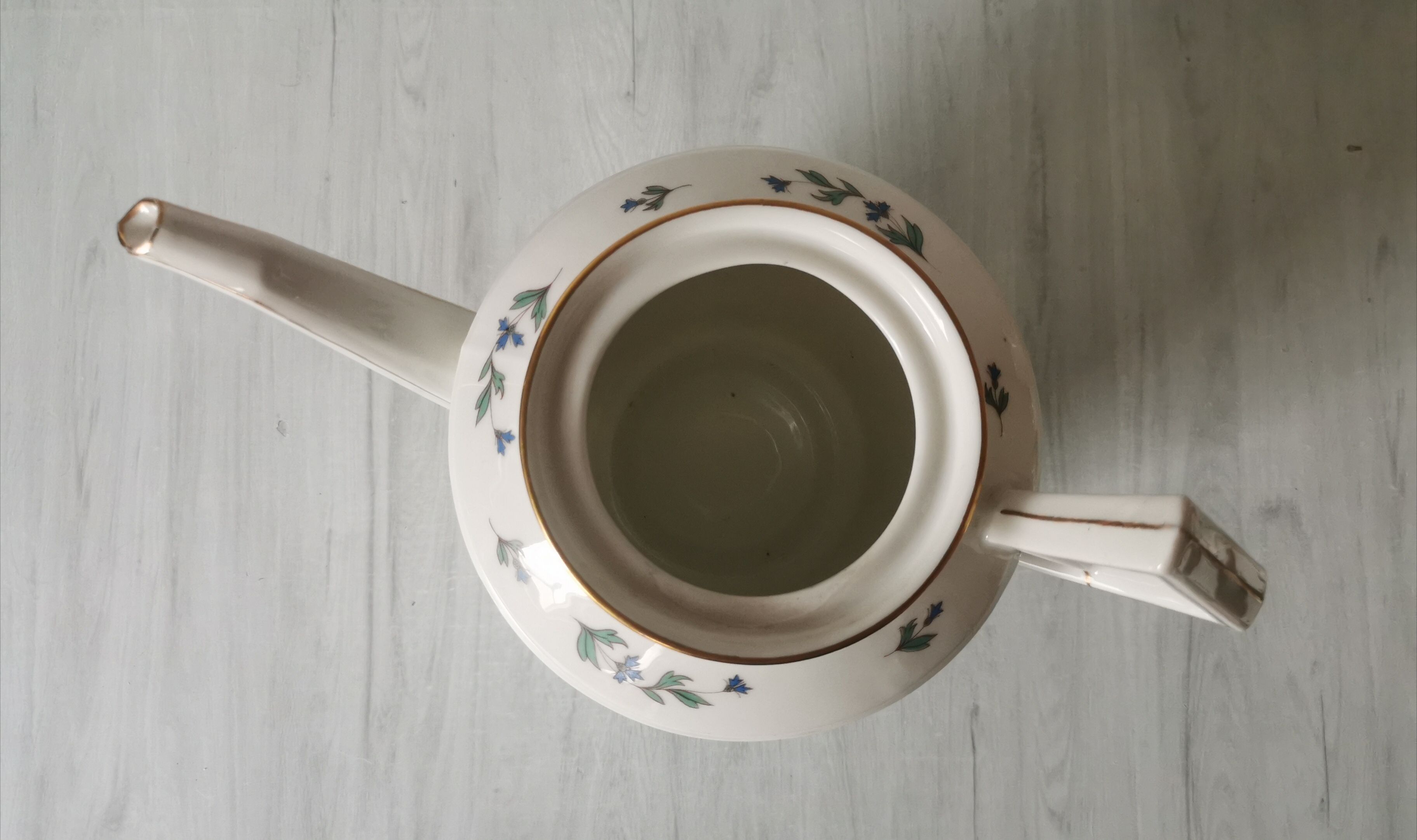 Porcelain barbel tea set Limoges Guérin
