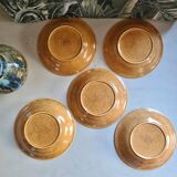 Set of 5 plates caps Longchamp sandstone aspect