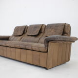 1980s De Sede Brown Leather Sofa, Switzerland