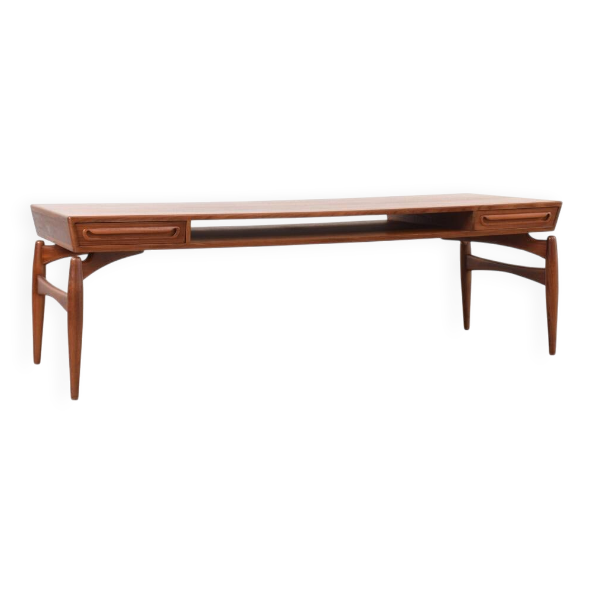 Mid-Century Teak Coffe Table by Johannes Anderen for Trensum Möbelfabrik