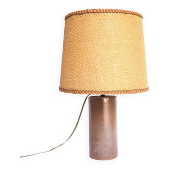 Lampe céramique tube grès