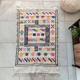 Moroccan carpet ethnic wool 95x155 cm
