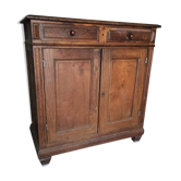 Buffet parisien en bois massif, 2 portes 2 tiroirs