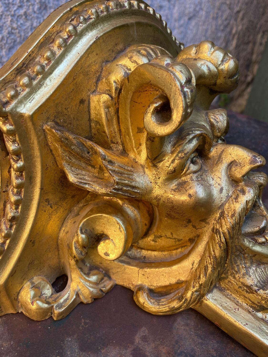 Devil's head wall console