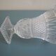 Vase médicis cristal moulé déco bohème vintage french crystal vase