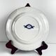Set of 6 dessert plates in ironstone "Flora" – Creil et Montereau, 19th century, blue