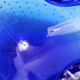Murano bubble glass ashtray