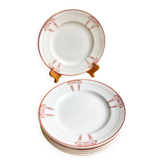 7 assiettes anciennes  Hamage 1920