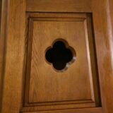 Guillerme et Chambron standing clock with earthenware decoration by Danikowski 1950s