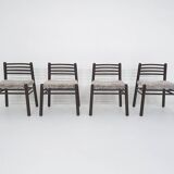 Ensemble de quatre chaises de salle à manger Pastoe, Pays-Bas, années 1970