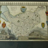 Gravure anglaise ancienne comté cheshire