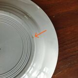 6 St Amand "Jane" iron clay soup plates