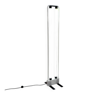 White floor lamp by Gian N. Gigante for Zerbetto, 1980