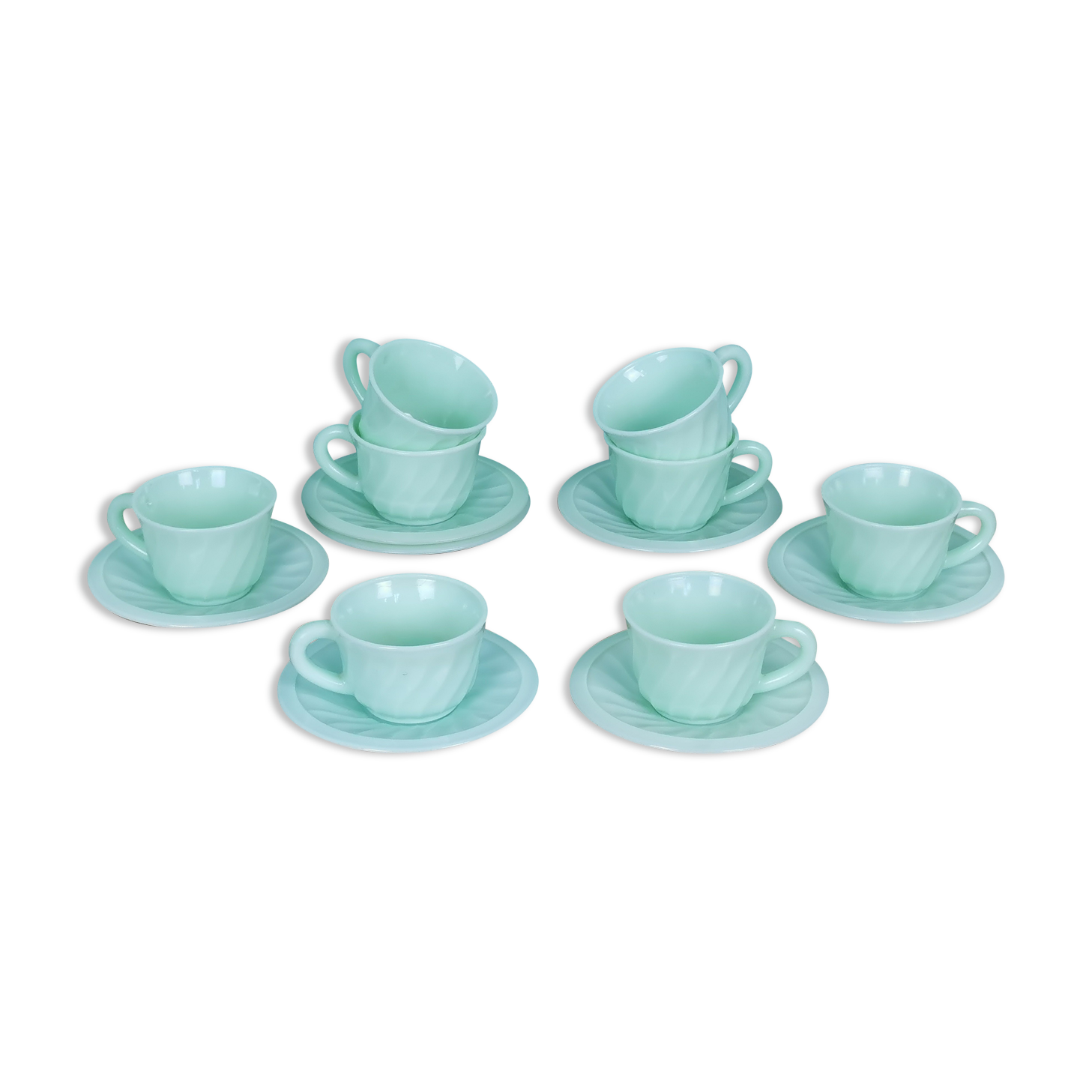 Tasses opalines vintage